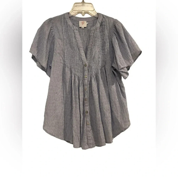 The Nines by Hatch Short Sleeve Top Sz S - Picture 1 of 7